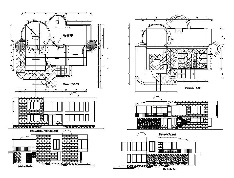 Office Design Floor Plan In DWG File