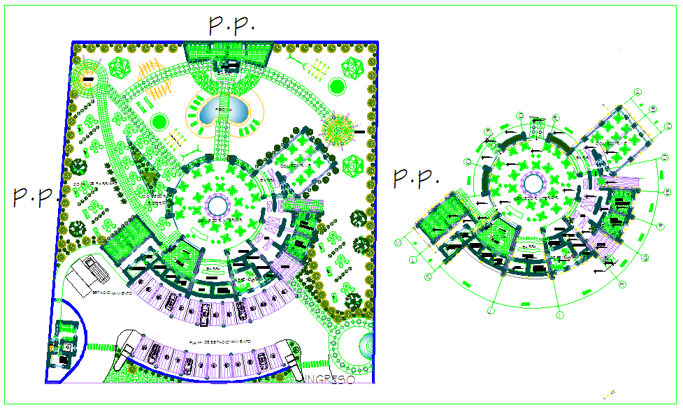 Plan of restaurant