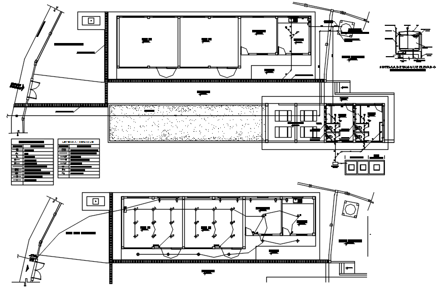 Plan of school design with detail dimension in dwg file