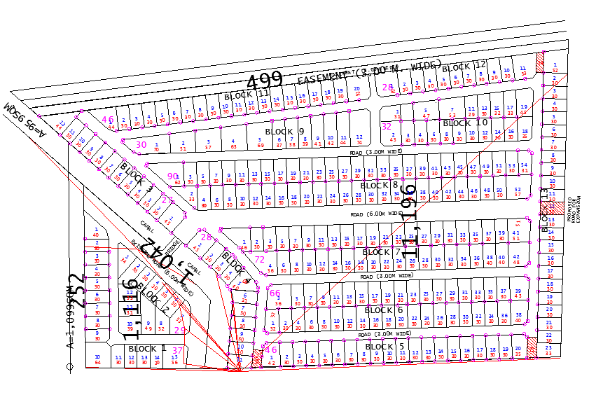 Plan of society DWG file