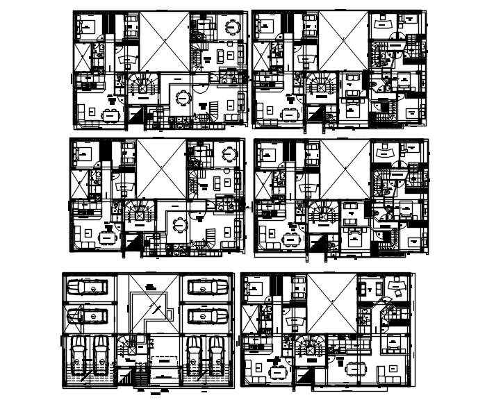 Plan of the house with detail dimension in AutoCAD 