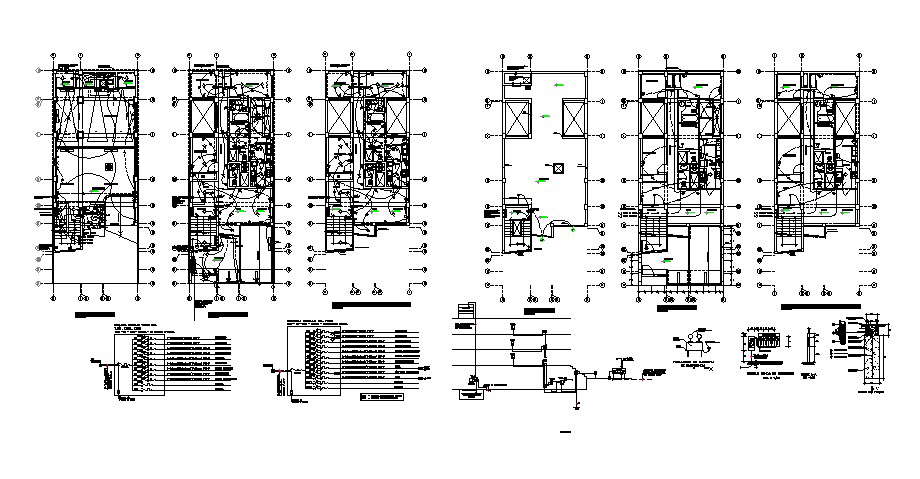 Plan of the house with detail dimension in dwg file 