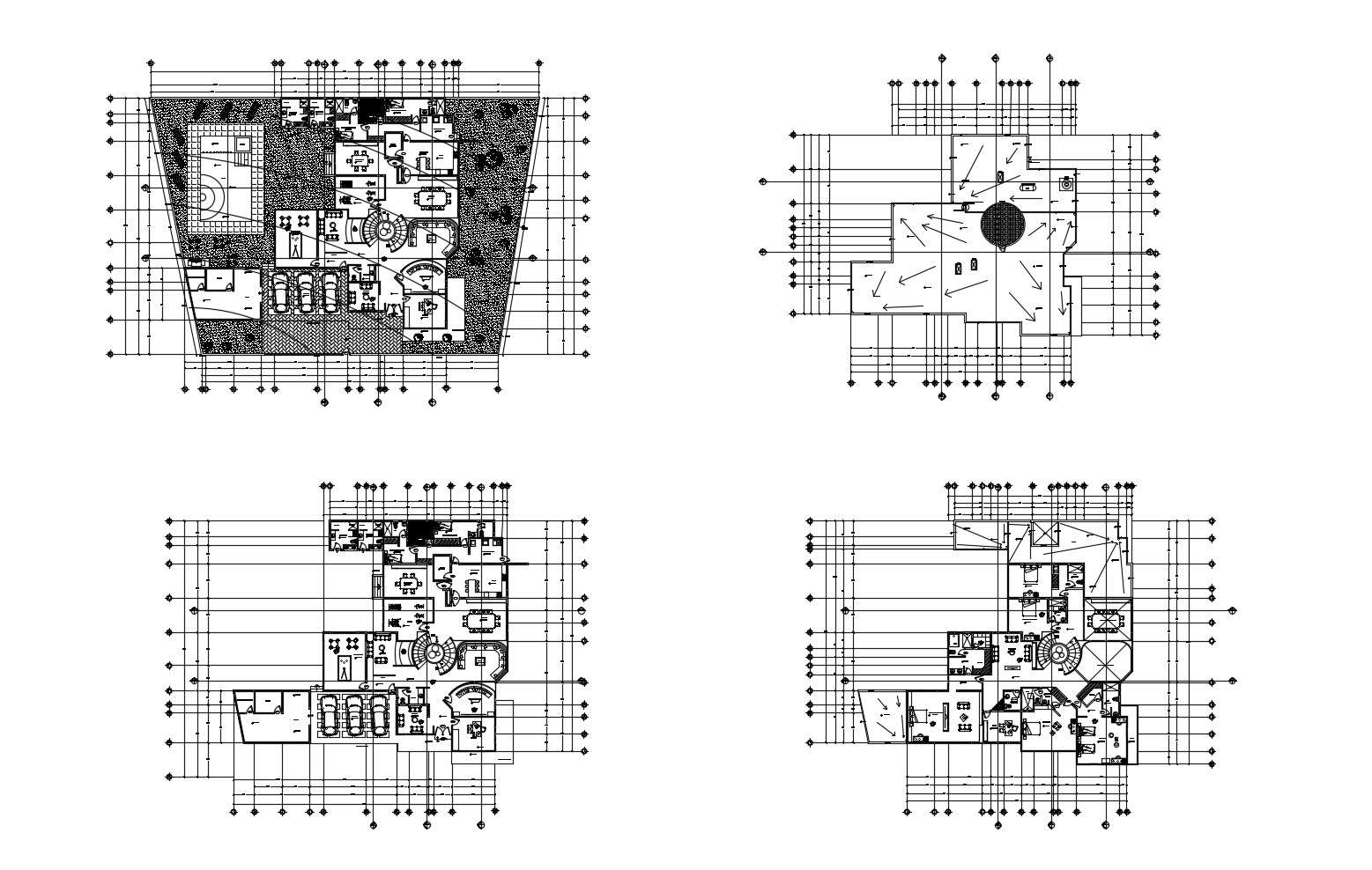 Plan of the house with detail dimension in dwg file