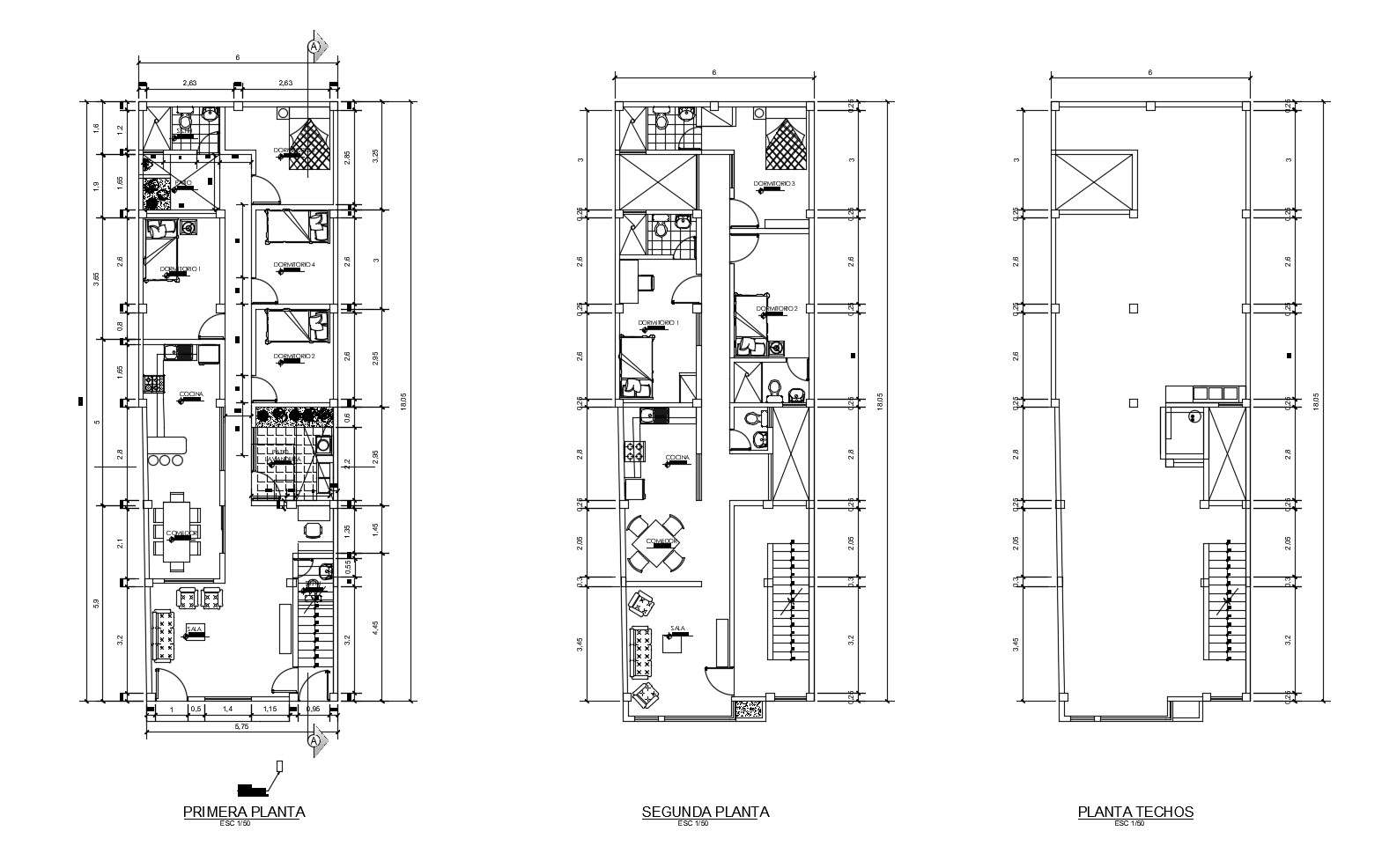 House Plan Elevation In DWG File