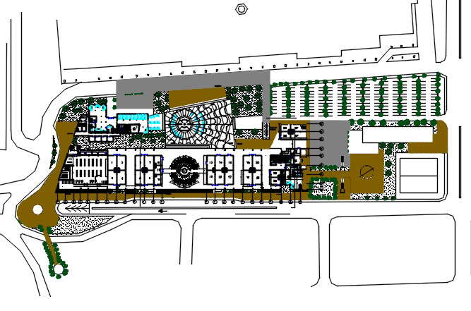 Plan of the international airport.