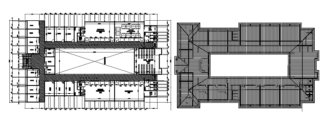 Plan of the laboratory with detail dimension in dwg file 