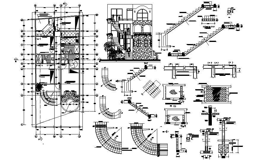 Restaurant Elevation Design In AutoCAD File