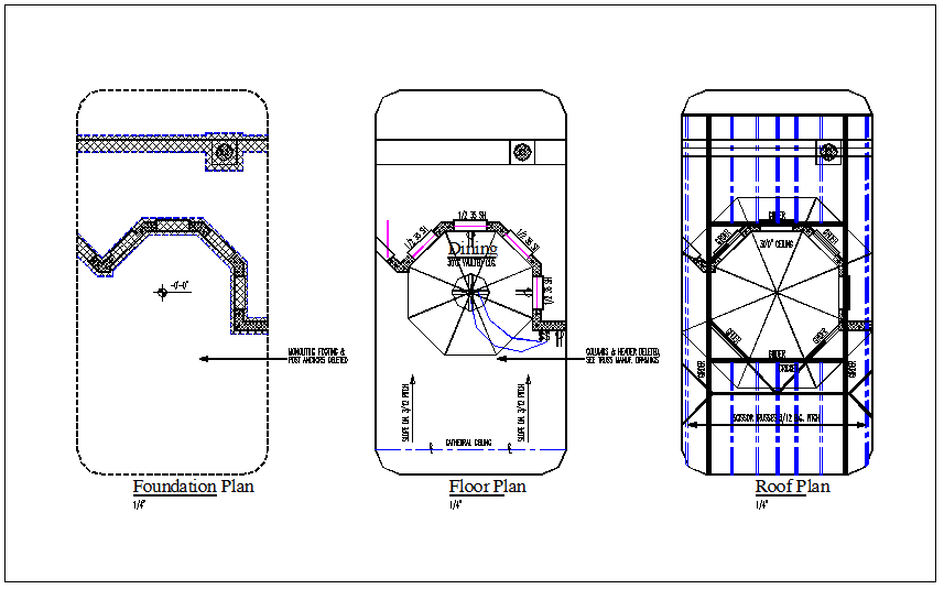 Plan view detail of dining area detail dwg file