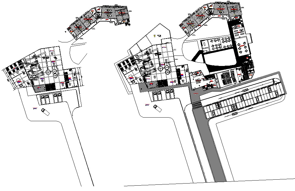 Planing Rice technology center autocad file