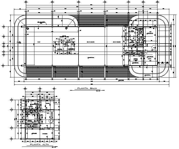 Planing central fire detail dwg file