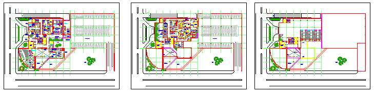 Planing of Hospital design drawing on small level