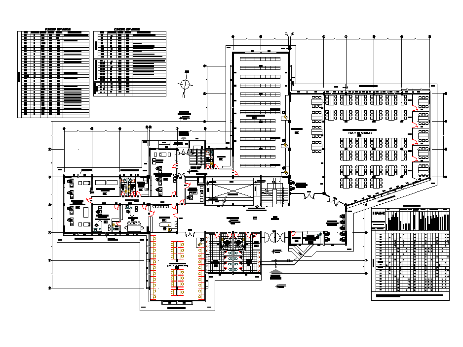 Planning Library plan autocad file