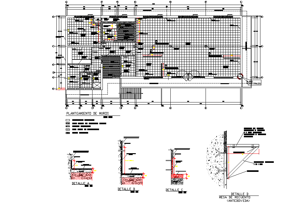 Planning bank office detail dwg file