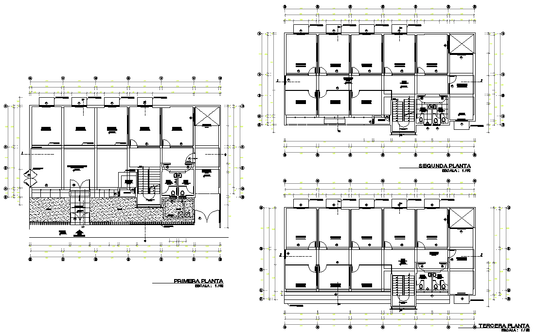 Planning city hall detail dwg file