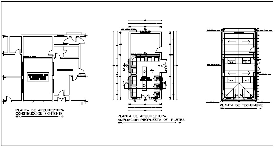 Planning commercial building detail dwg file