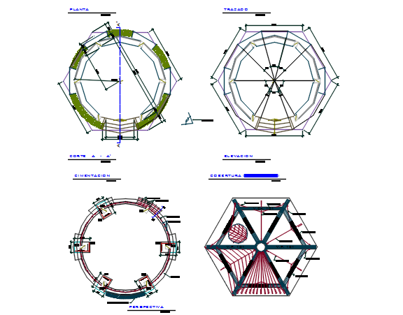 Planning detail dwg file