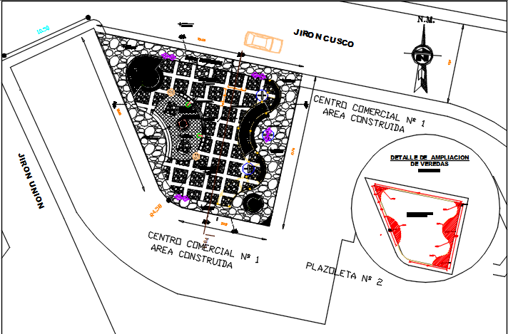 Planning detail of dwg file
