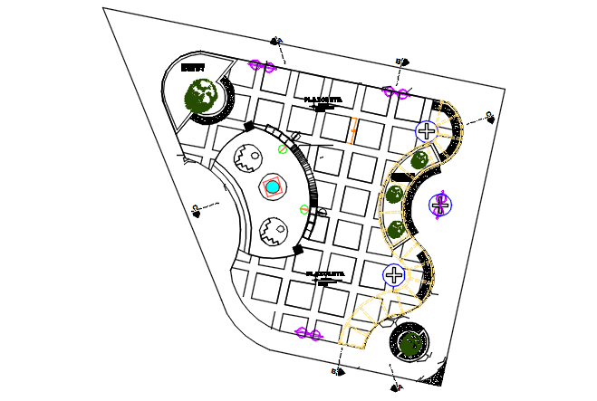 Planning detail of dwg file