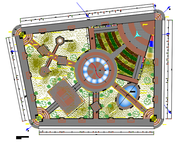 Planning detail of dwg file