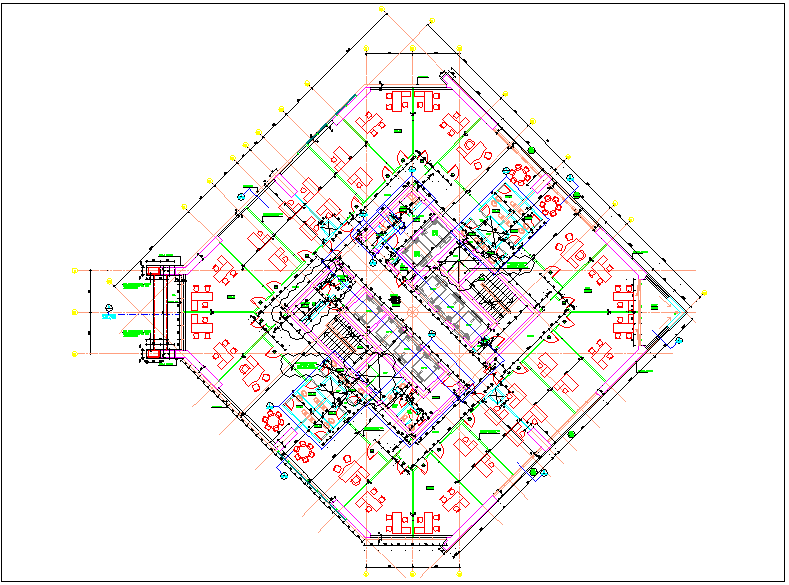 Planning drawing of tower