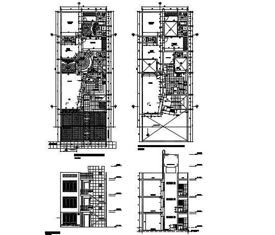 Planning house detail dwg file