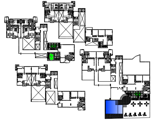 Planning house detail dwg file