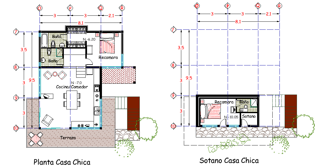 Planning house plan autocad file