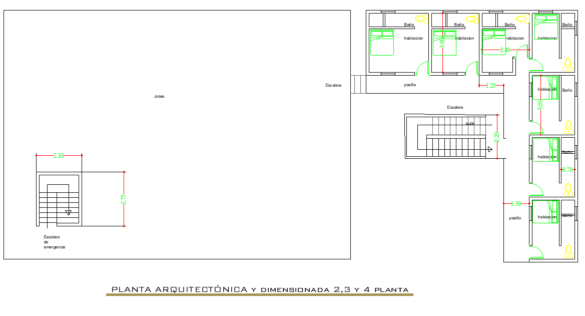 Planning house plan dwg file