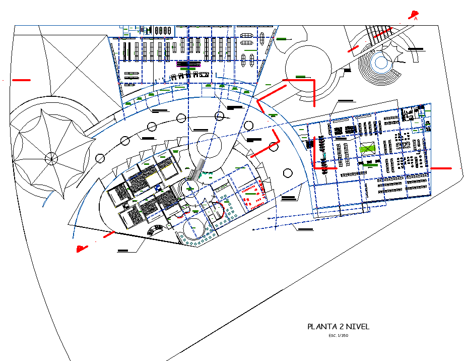 Shopping Center Plan Free AutoCAD Drawings