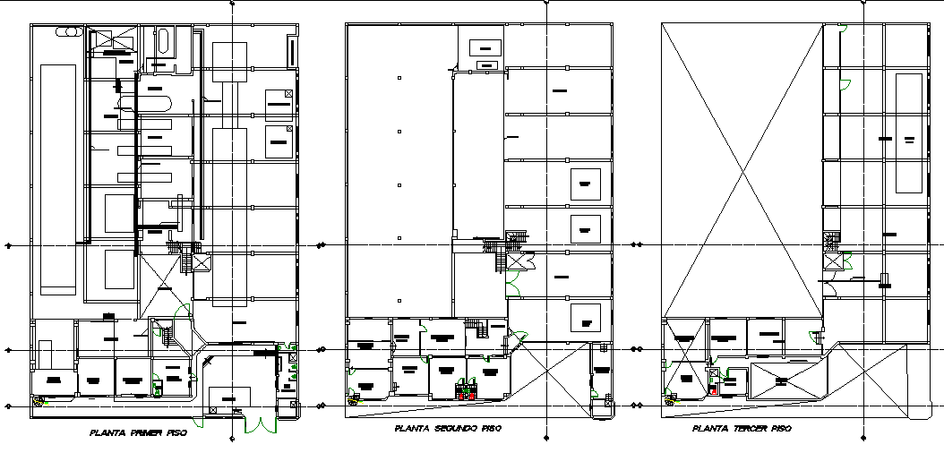 Planning textile factory plan detail dwg file