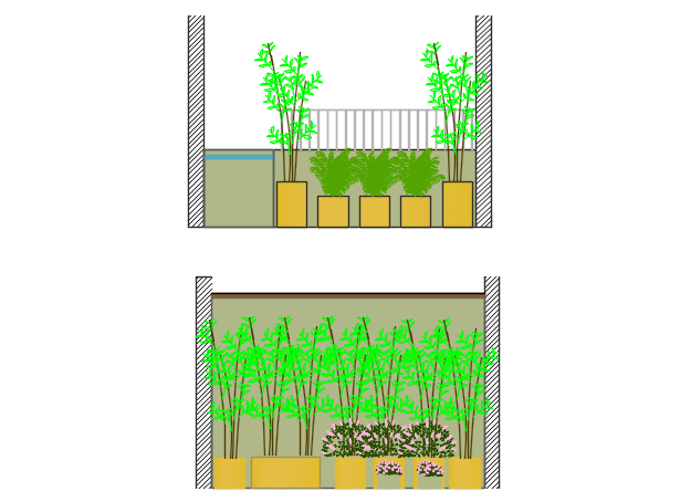 Plant elevation detail dwg file