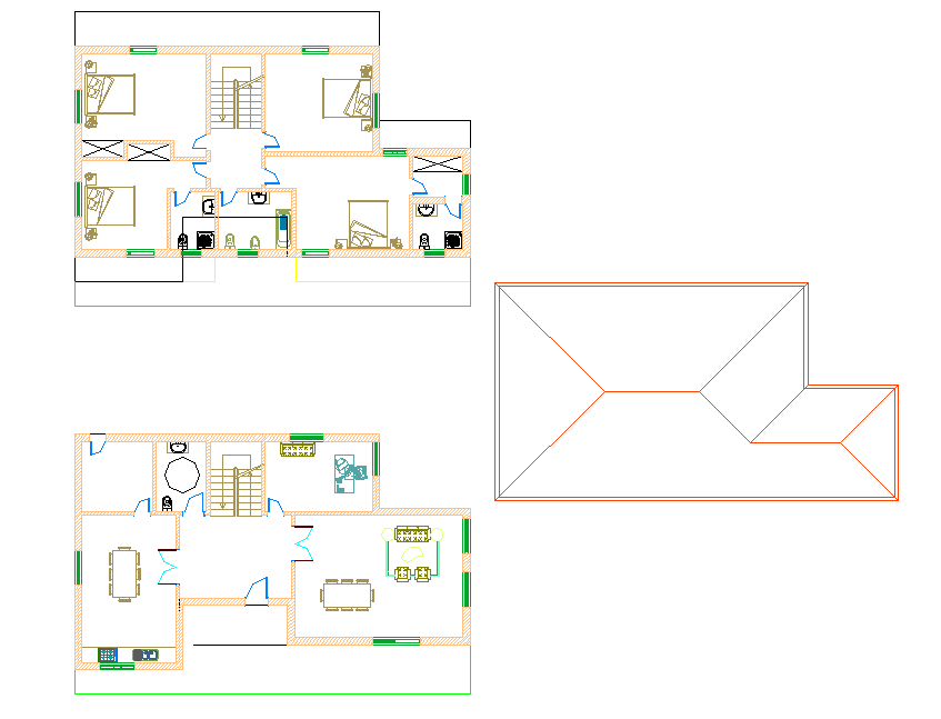 Plant housing plan autocad file