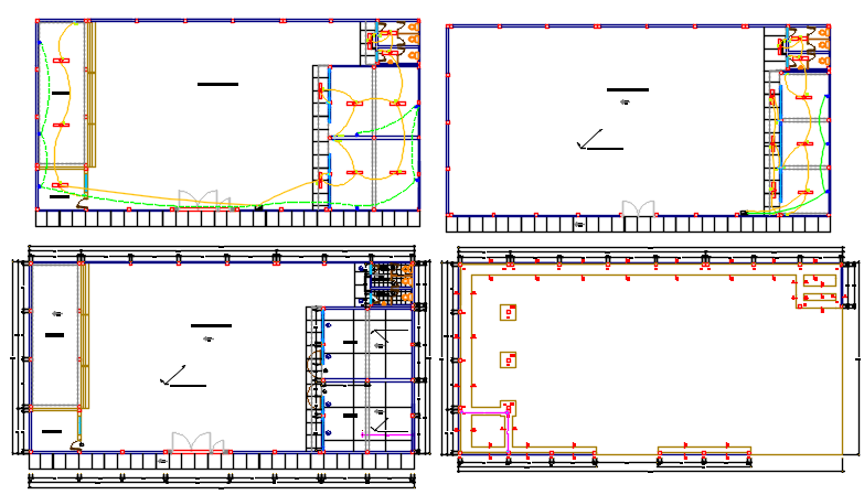 Plot Commercial plan detail dwg file