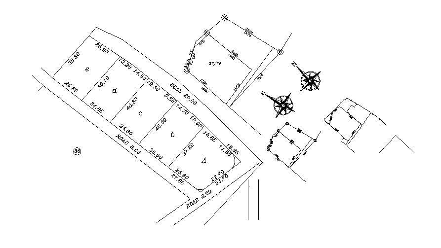 Plot Plan AutoCAD Drawing