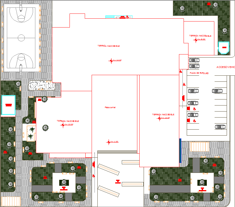 Plot commercial plan detail dwg file