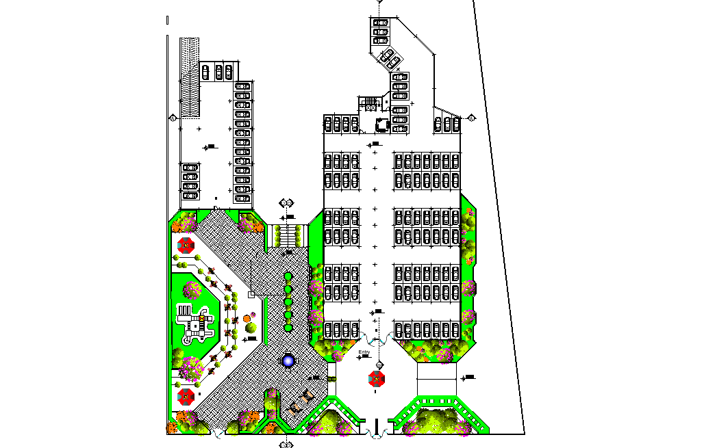 Plot layout basement plan autocad file
