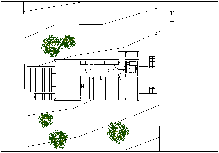 Plot layout plan detail dwg file