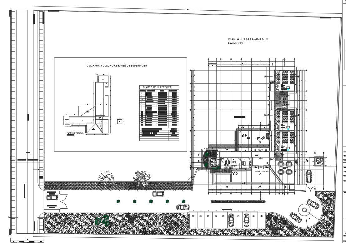 Plot plan detail dwg file