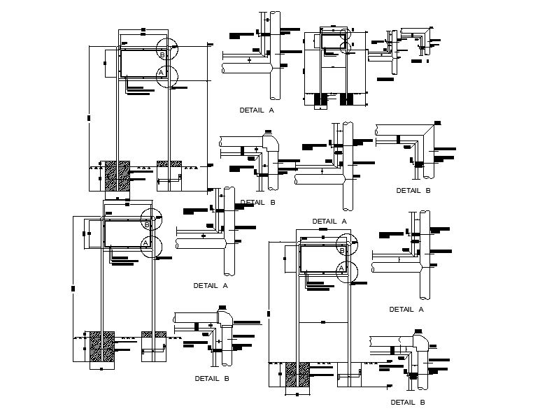 Plumbing details dwg autocad drawing