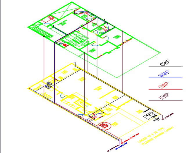 Plumbing landed house 10X20