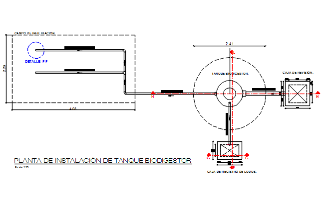 Plumbing motor 3 D elevation detail dwg file