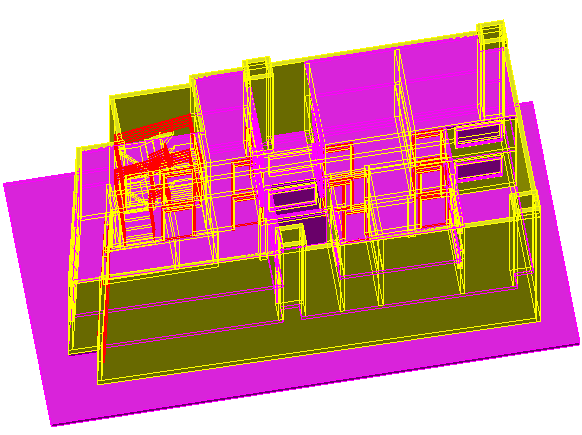 Popular house 3 D plan detail dwg file