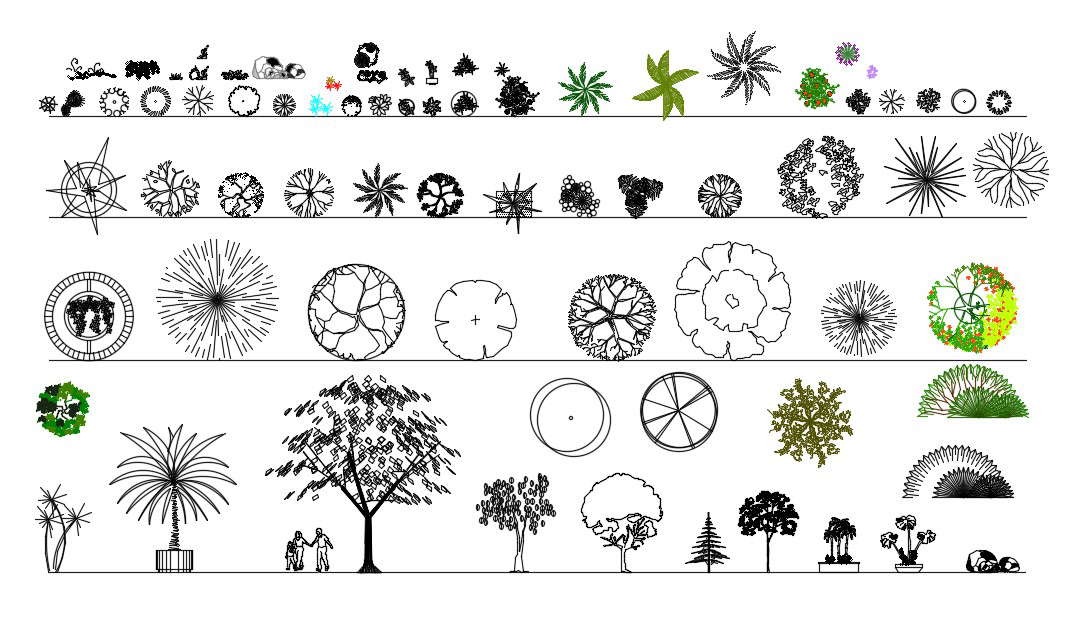 Precision Plant Elevation and Plan Files for AutoCAD