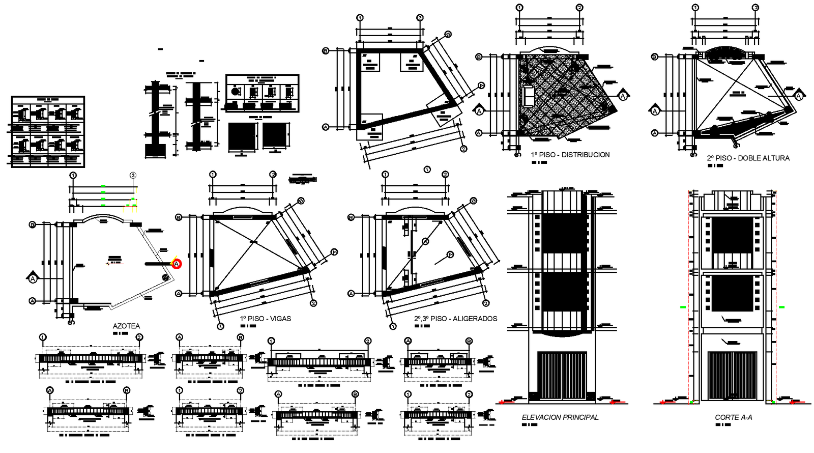 Pressure system equipment plan detail dwg file.
