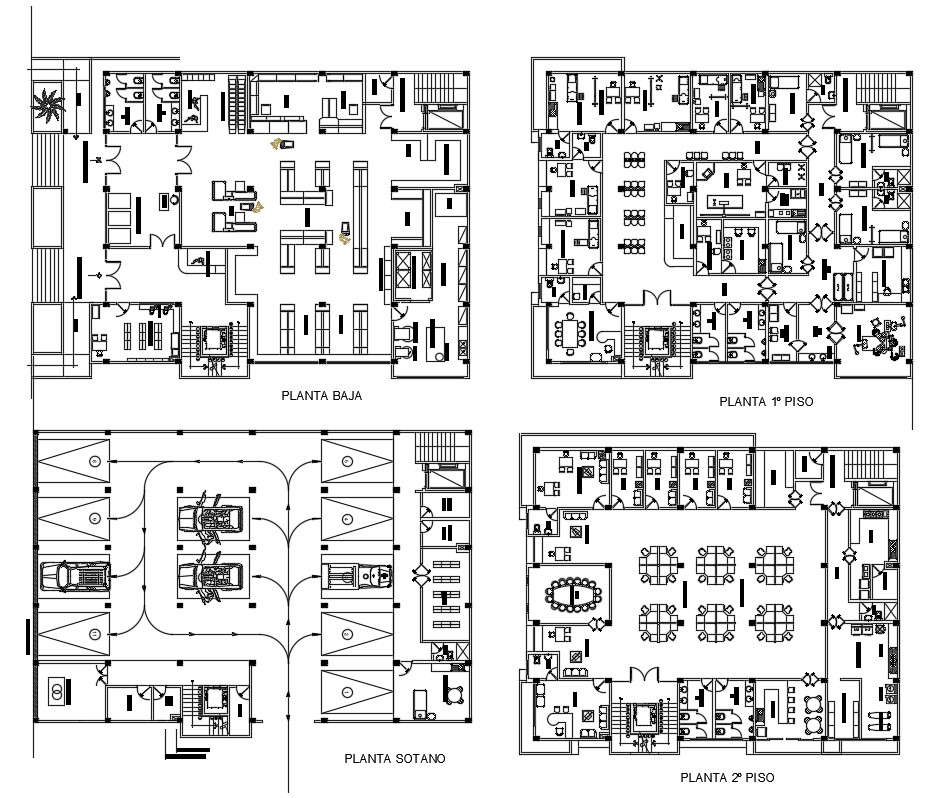 Private Clinic Project DWG File