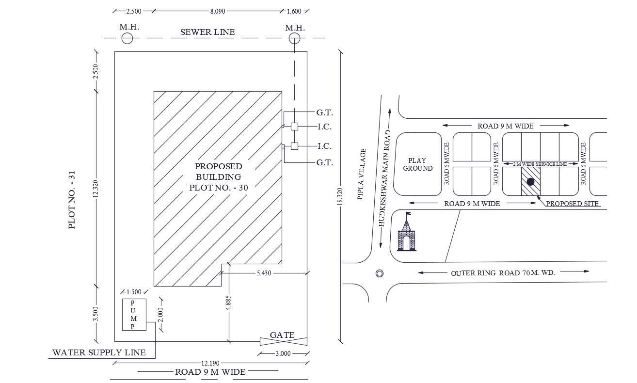Project Site Plan DWG File
