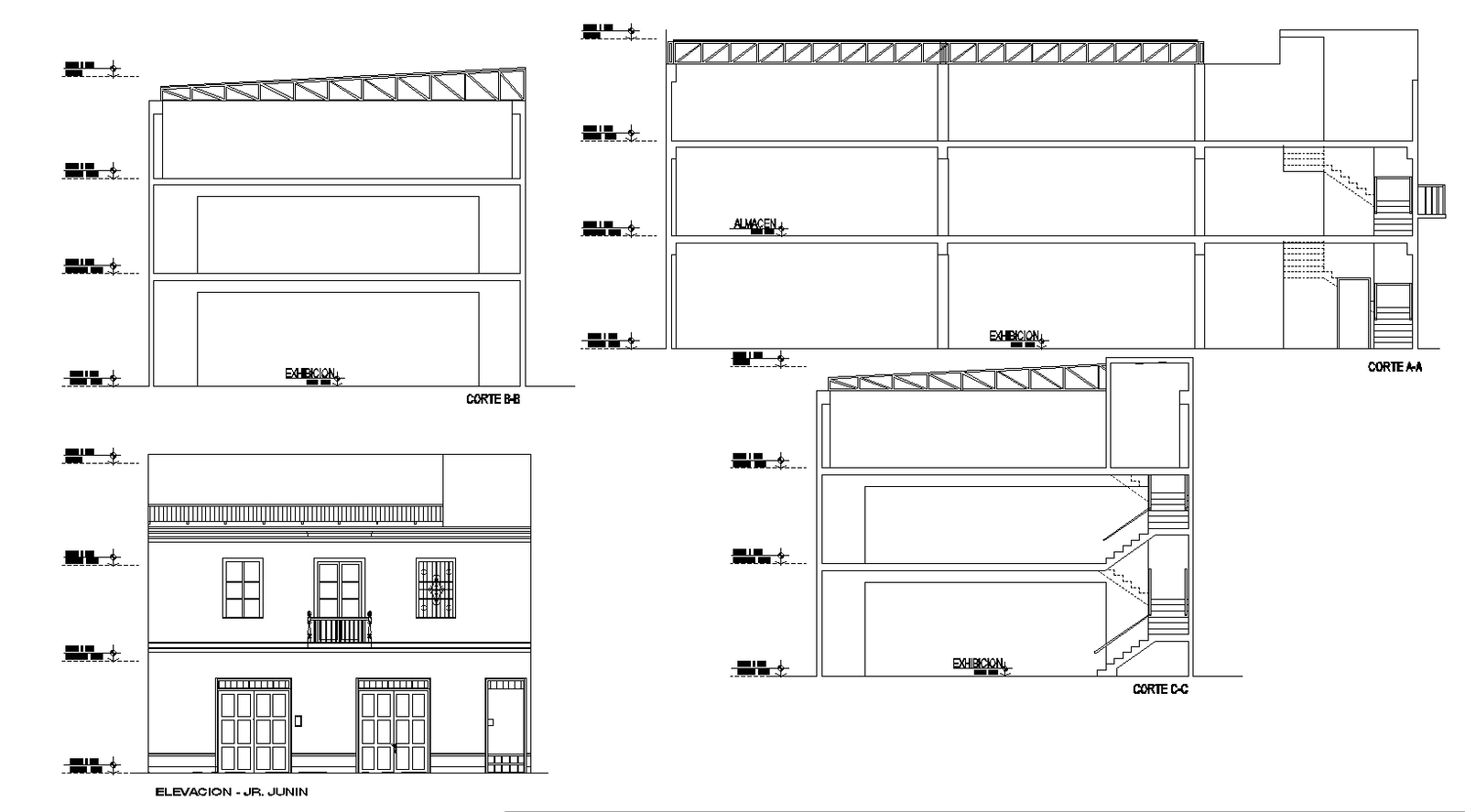 Project of supermarket plan detail dwg file.