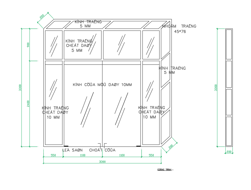 Promotion of glass mixture cad furniture details dwg file