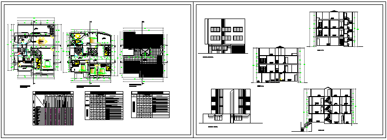 Proposed layout plan of Apartment design drawing