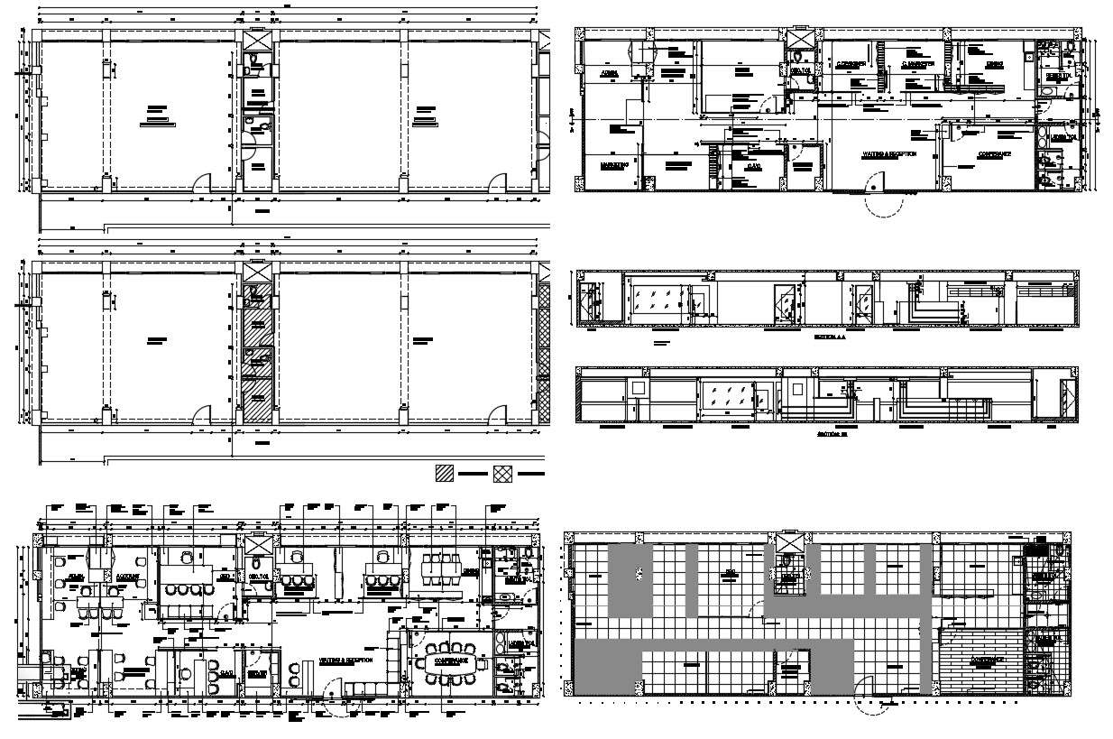Office Building Plan AutoCAD File